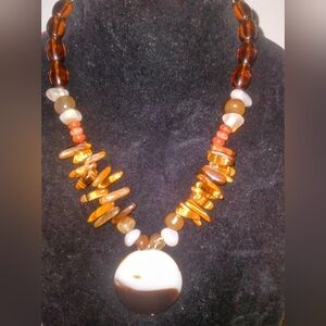 Tigers Eye stone necklace